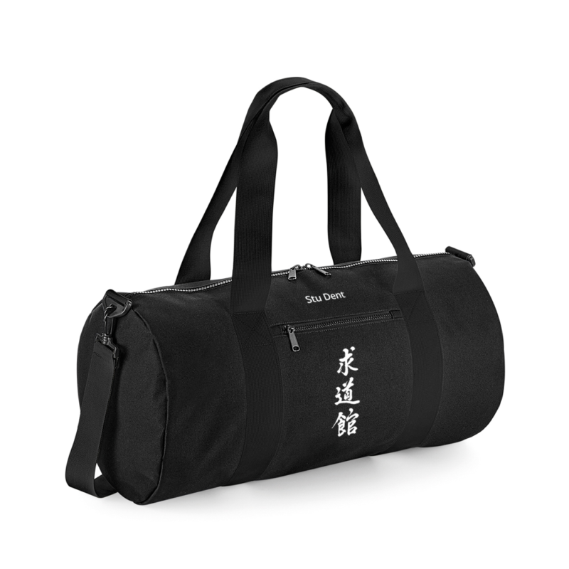 Barrel bag black Traditional white