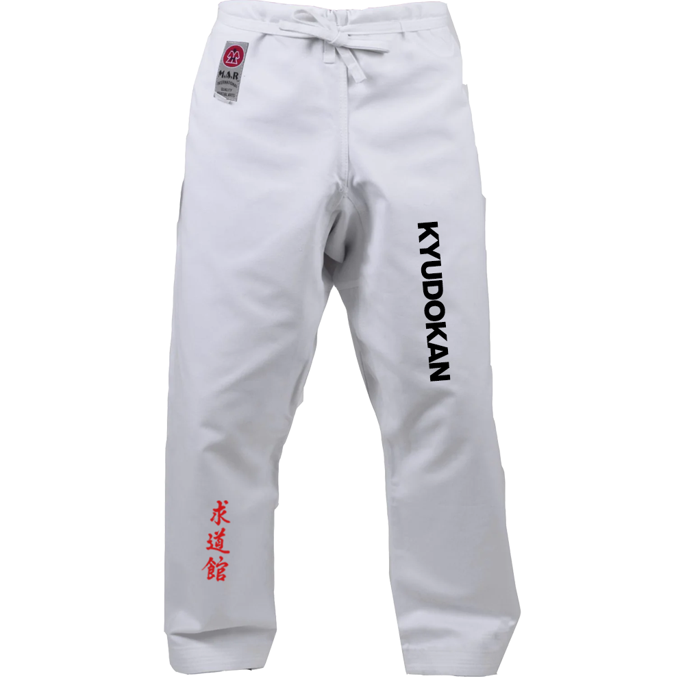 8oz MiddleWeight Proforce Gladiator Karate Black or White Martial Arts  Pants TKD | eBay