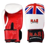 White Union Jack Boxing/Kickboxing Gloves 1