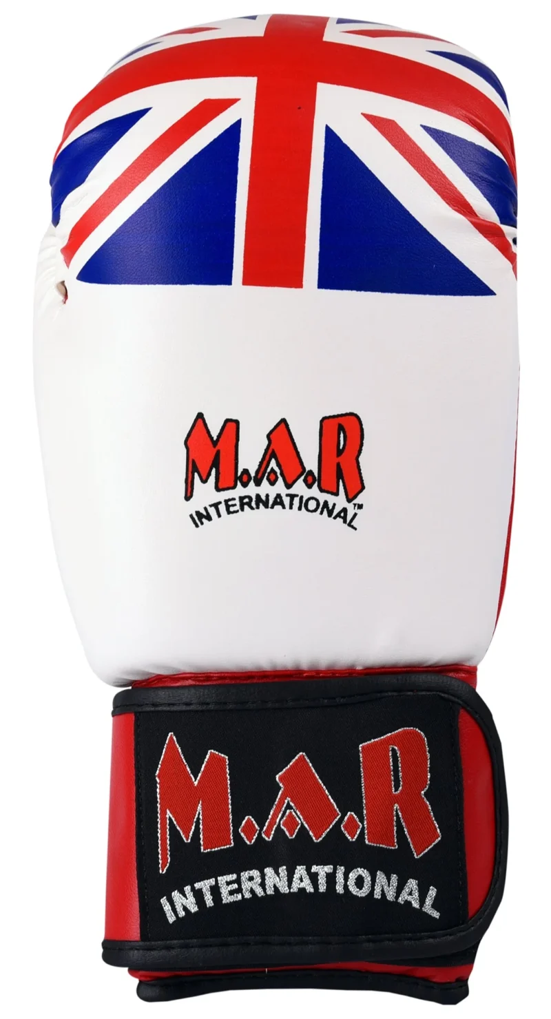 White Union Jack Boxing/Kickboxing Gloves 5