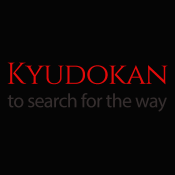 black background kyudokan red