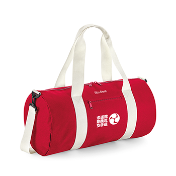 Red barrel bag